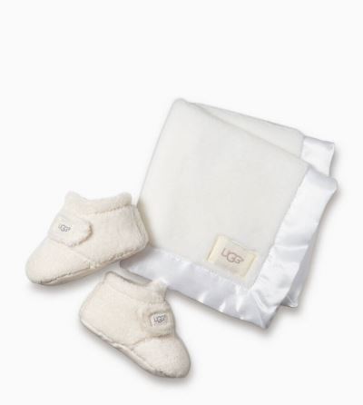 UGG Bixbee Bootie and Lovey Blanket Boots for Baby - White India